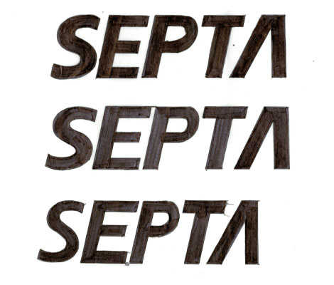 Final sketches for the SEPTA logo