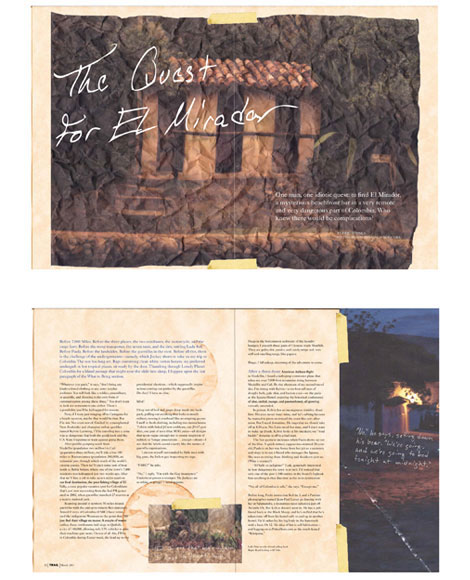 Trail Magazine Layout of Article One