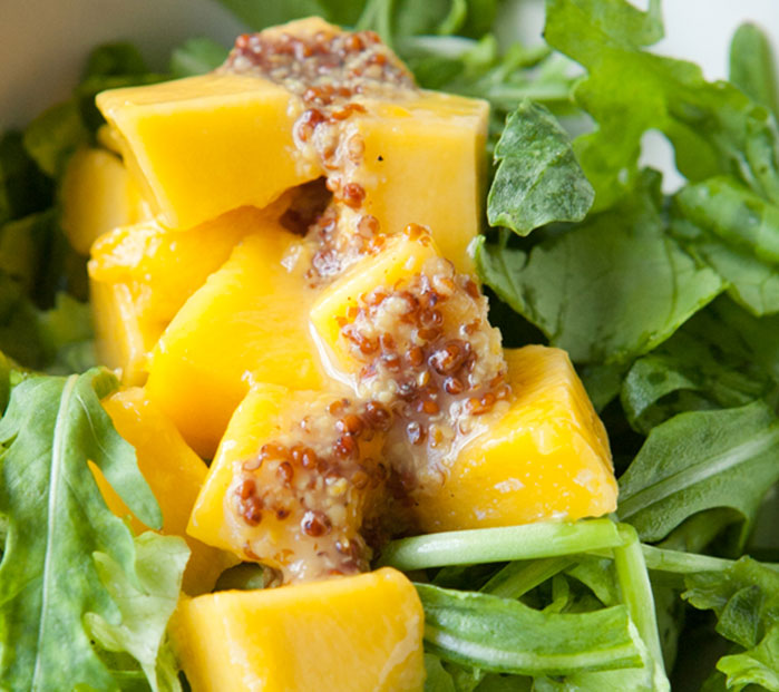 A fresh salad with squash